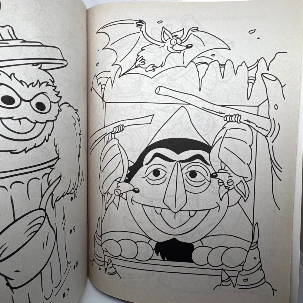 Sesame Street Spooky Monsters Halloween Coloring Activity Book Elmo Counting